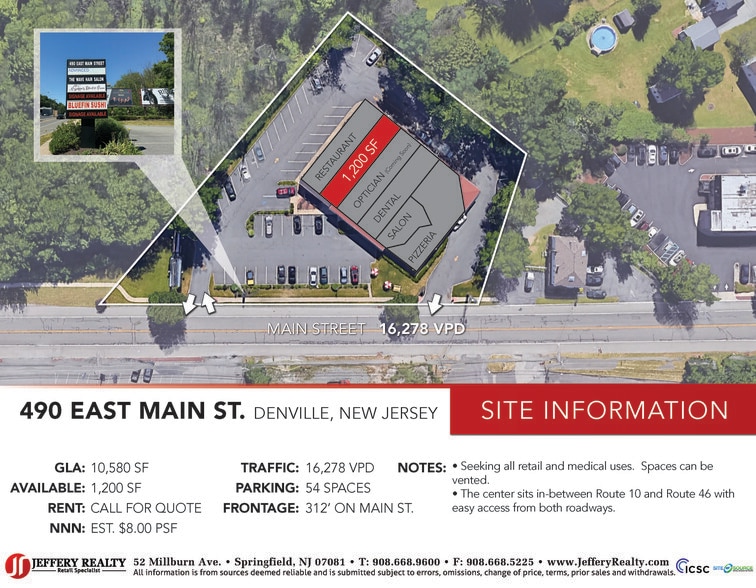 490 E Main St, Denville, NJ à louer - Photo du bâtiment - Image 2 de 6
