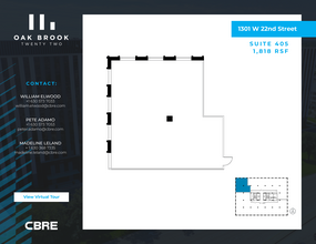 1301 W 22nd St, Oak Brook, IL for lease Floor Plan- Image 1 of 1