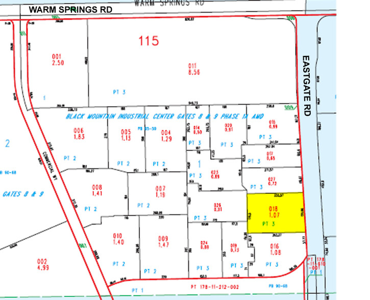 7511 Eastgate Rd, Henderson, NV for sale - Plat Map - Image 2 of 20