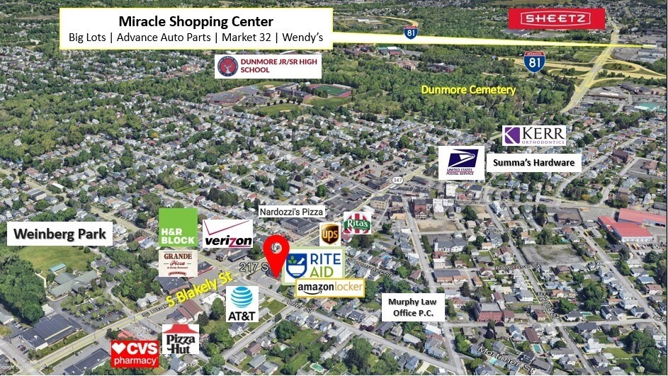 217 S Blakely St, Scranton, PA à louer - Aérien - Image 3 de 12