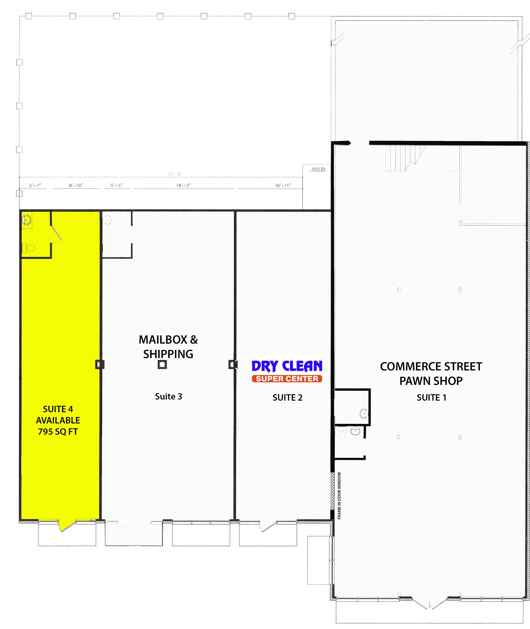 807 N Commerce St, Ardmore, OK à louer Plan d’étage- Image 1 de 1