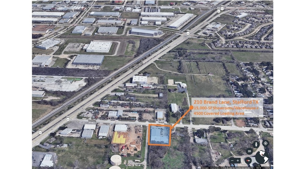 210 Brand Ln, Stafford, TX for lease - Aerial - Image 3 of 21