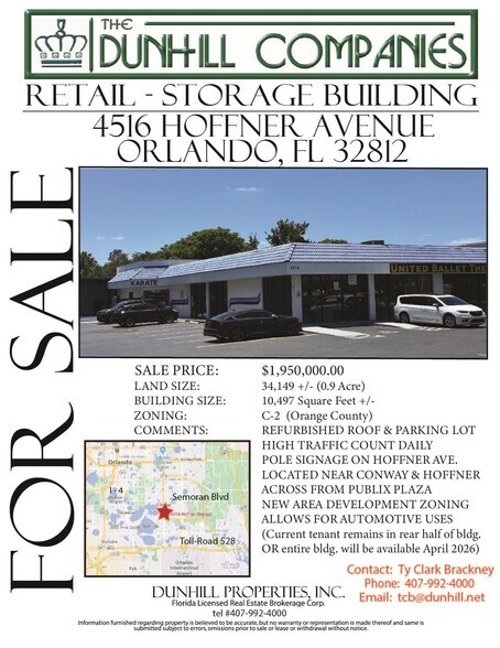 4516 Hoffner Ave, Orlando, FL à vendre - Photo du bâtiment - Image 3 de 5