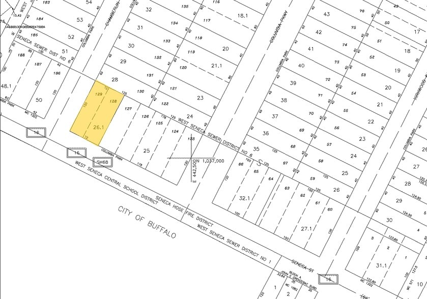 2510 Seneca St, West Seneca, NY for lease - Plat Map - Image 2 of 8
