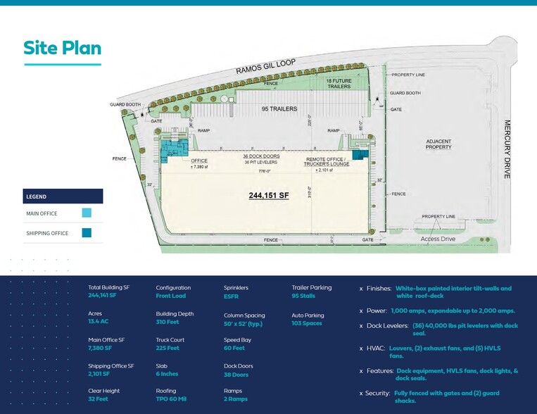 15408 Mercury Dr, Laredo, TX for lease - Site Plan - Image 2 of 4