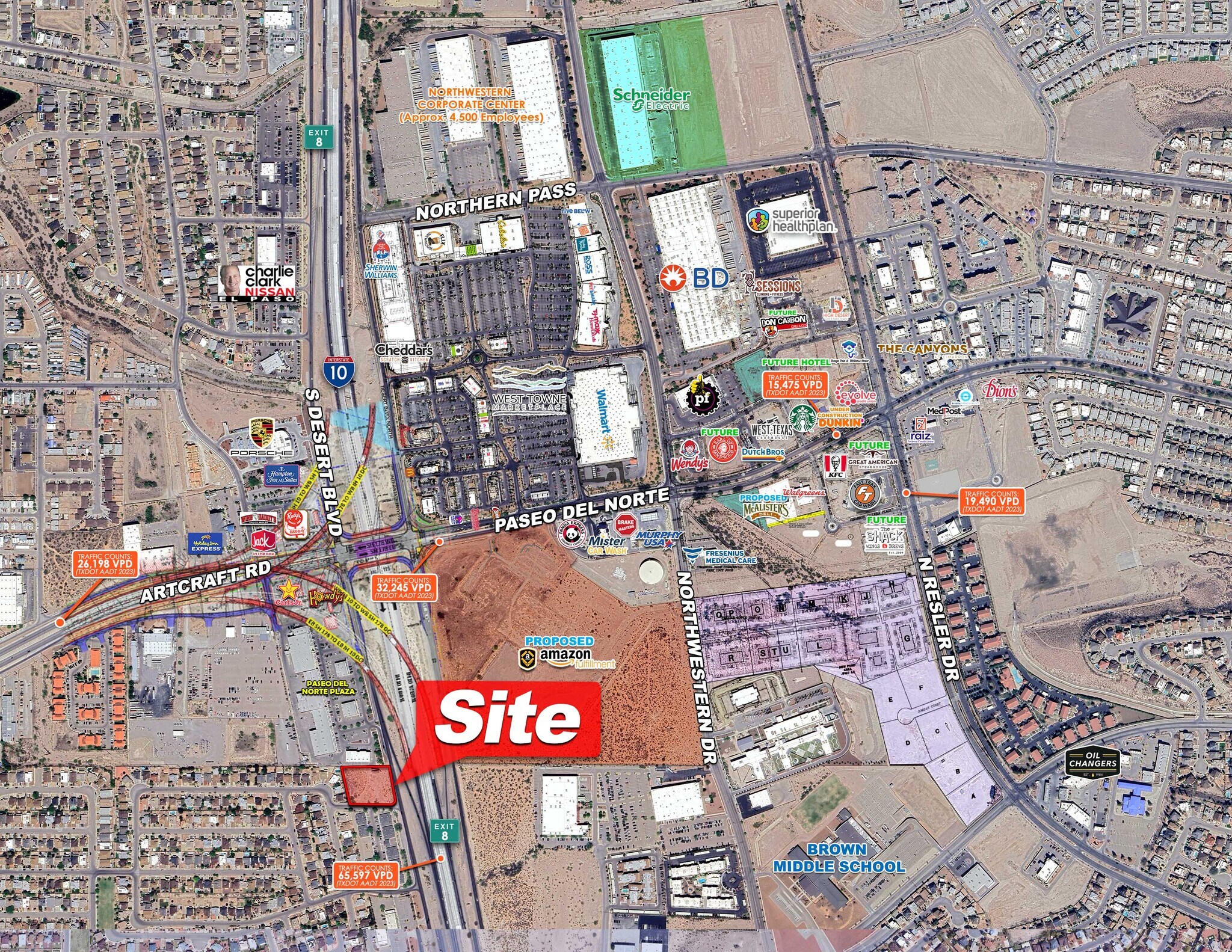 6251 Desert, El Paso, TX à vendre Aérien- Image 1 de 3