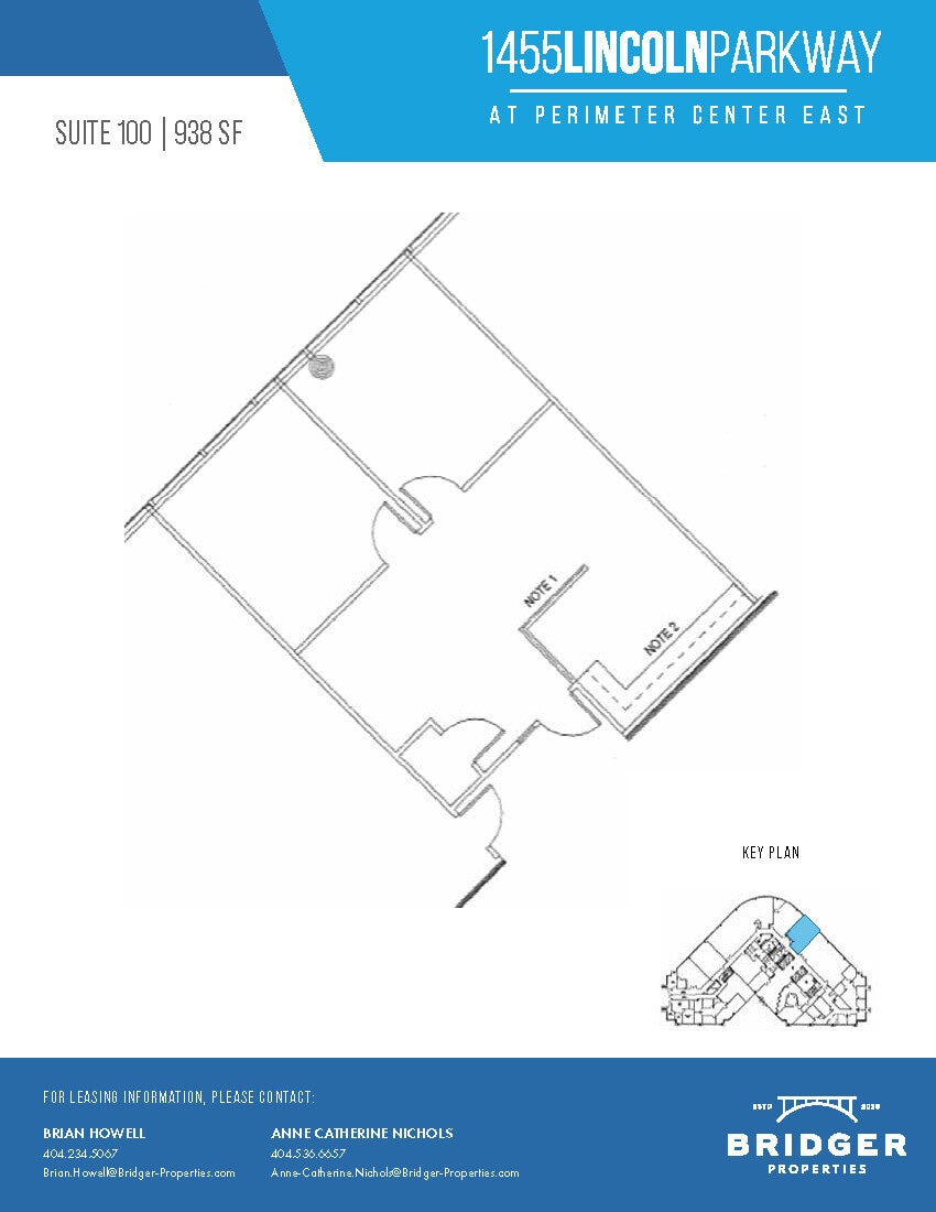 1455 Lincoln Pkwy E, Atlanta, GA à louer Plan d’étage- Image 1 de 1