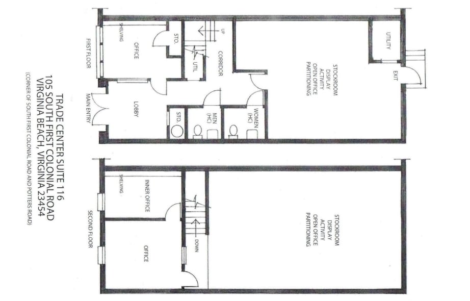 105 S First Colonial Rd, Virginia Beach, VA 23454 - Unit 116 -  - Floor Plan - Image 1 of 21