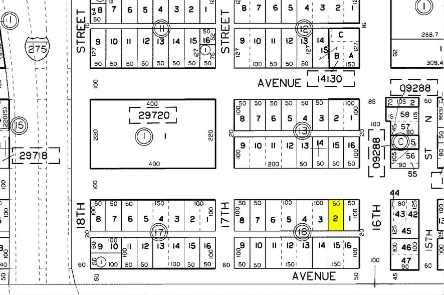 1614 Central Ave, Saint Petersburg, FL for lease - Plat Map - Image 2 of 2
