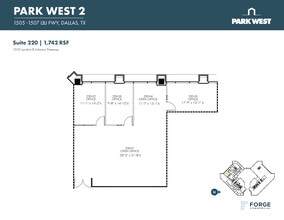 1501-1507 Lyndon B Johnson Fwy, Dallas, TX à louer Plan d’étage- Image 1 de 2