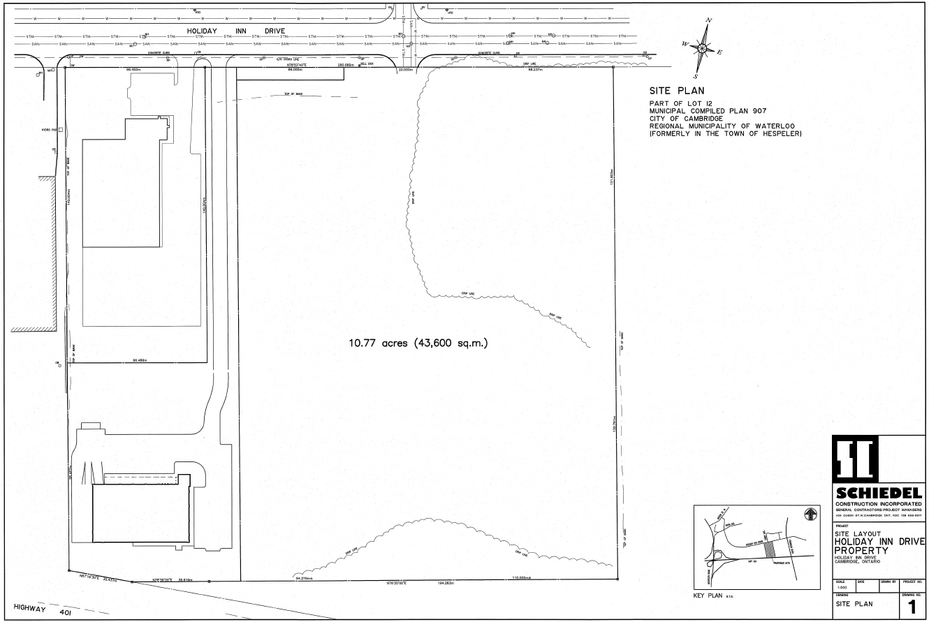 310 Holiday Inn Dr, Cambridge, ON for sale Site Plan- Image 1 of 2
