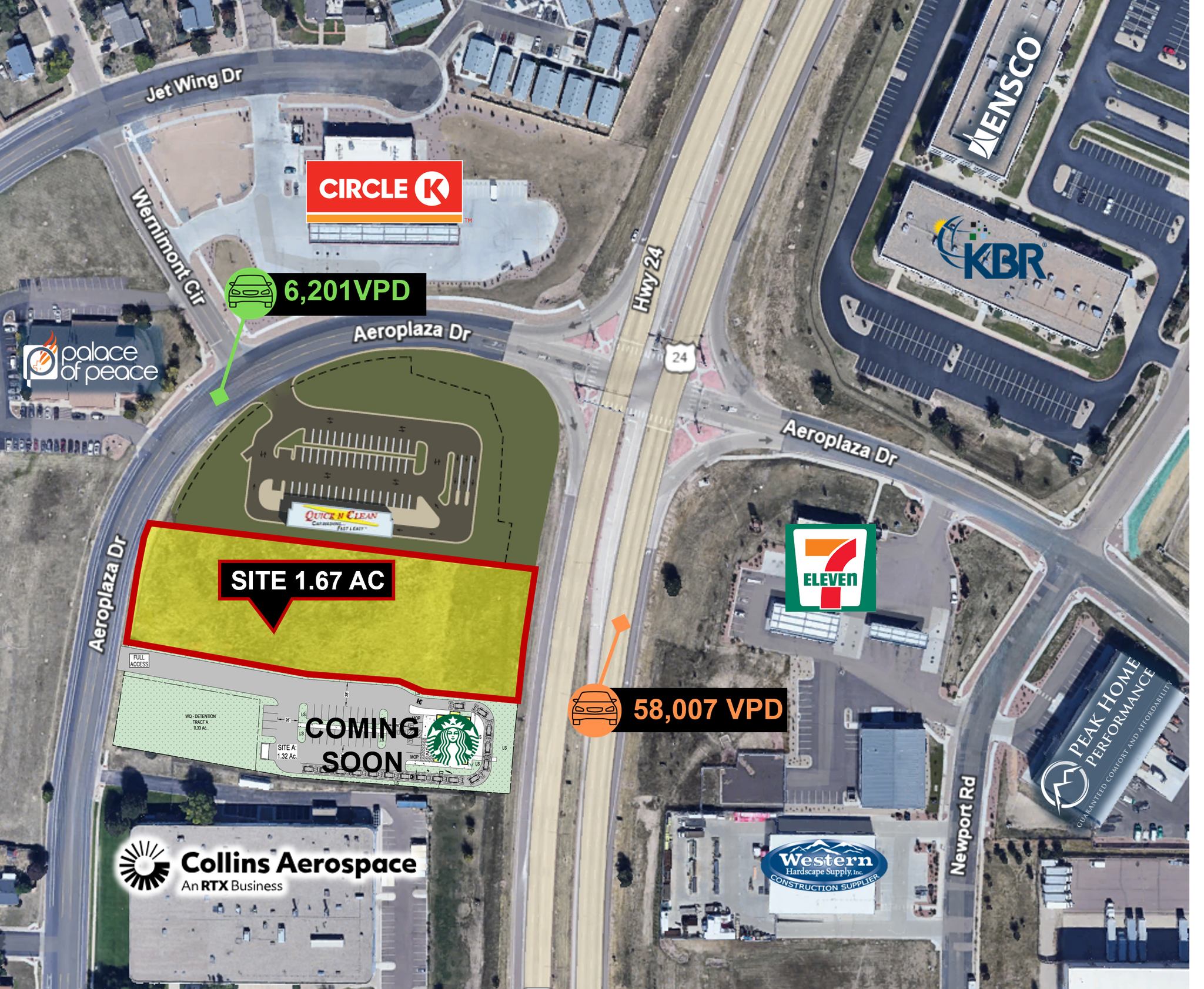 Aeroplaza Dr & Powers Blvd, Colorado Springs, CO for sale Primary Photo- Image 1 of 2