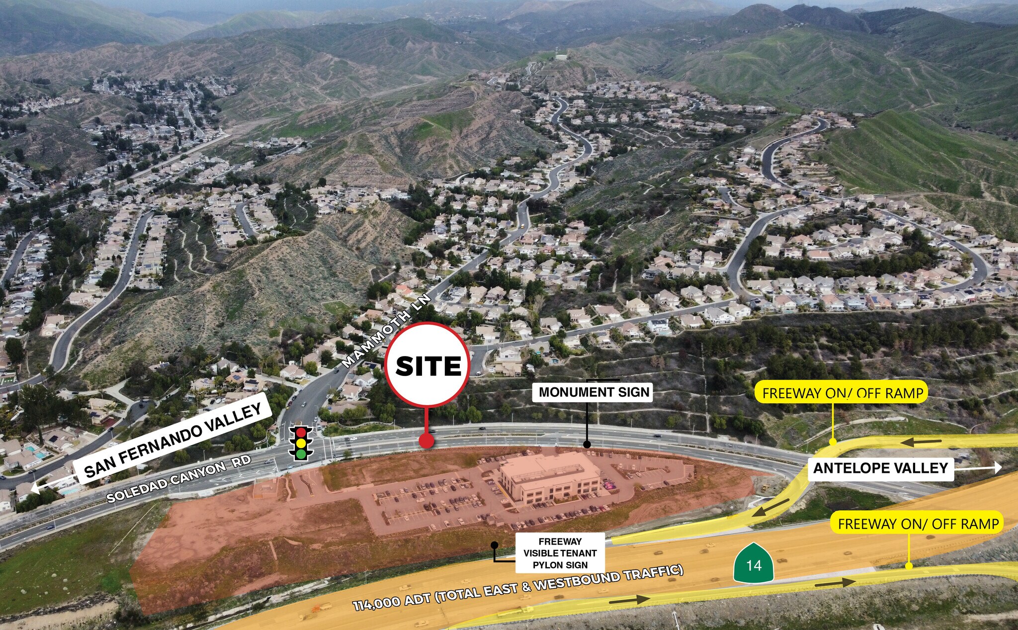 14550 W Soledad Canyon Rd, Santa Clarita, CA à louer Photo du bâtiment- Image 1 de 4