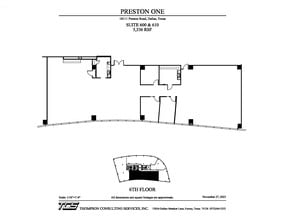 18111 Preston Rd, Dallas, TX à louer Plan d’étage- Image 2 de 3