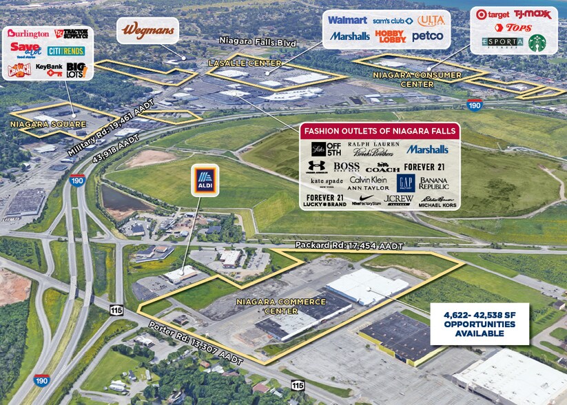 6001-6005 Porter Rd, Niagara Falls, NY à louer - Aérien - Image 2 de 3