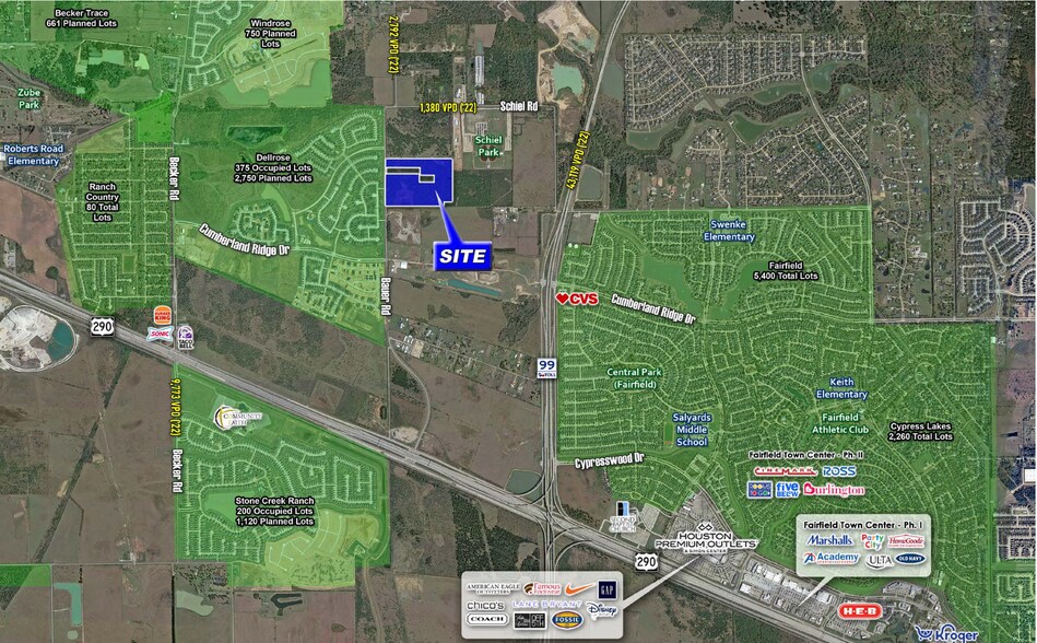 Bauer Rd, Cypress, TX à vendre - Aérien - Image 2 de 3