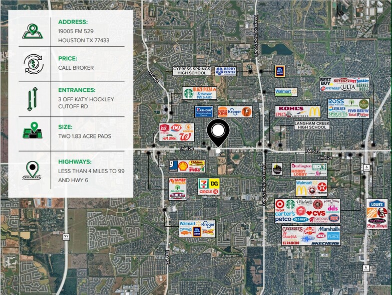 19005 FM 529 Rd, Cypress, TX for sale - Aerial - Image 2 of 4