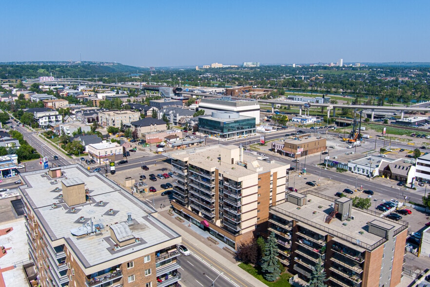 1334-1340 12 Ave SW, Calgary, AB for sale - Aerial - Image 3 of 12