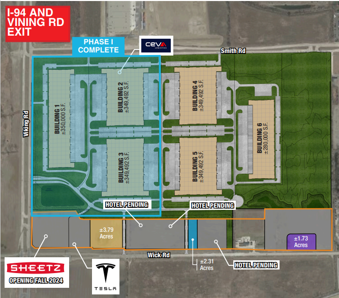 38270 Wick Rd, Romulus, MI for sale - Site Plan - Image 1 of 1