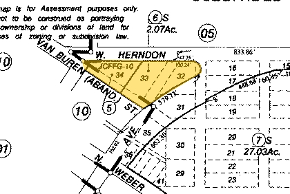 Herndon Ave, Fresno, CA for sale - Plat Map - Image 1 of 1