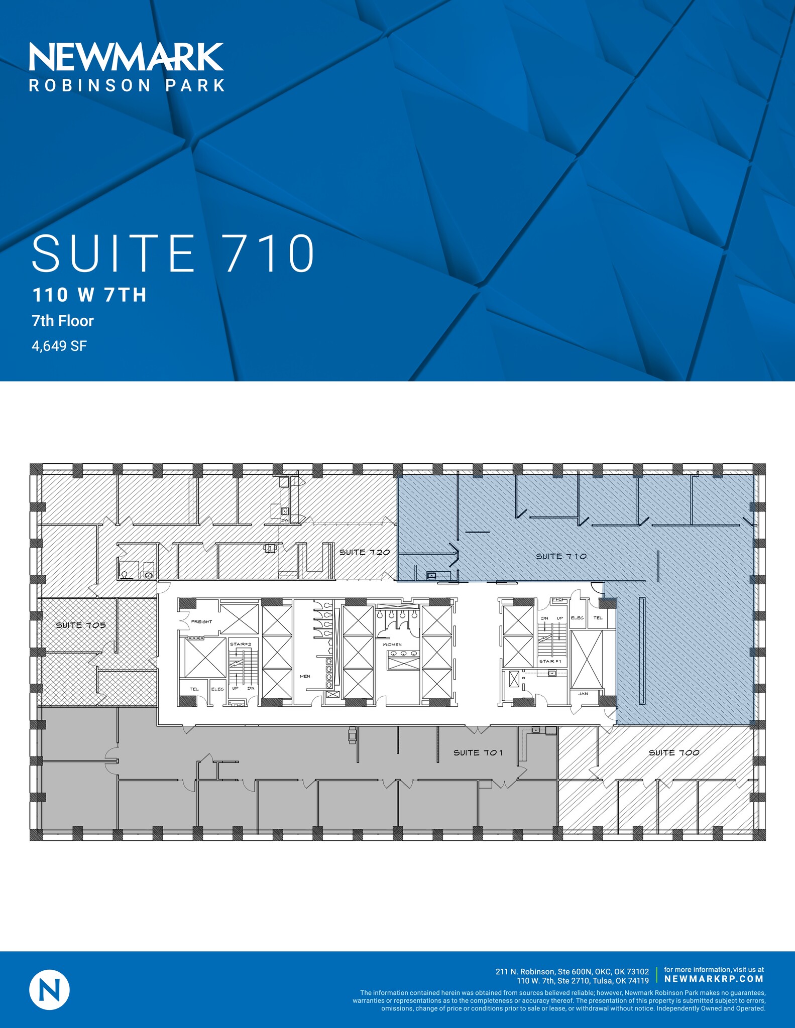 110 W 7th St S, Tulsa, OK for lease Site Plan- Image 1 of 1