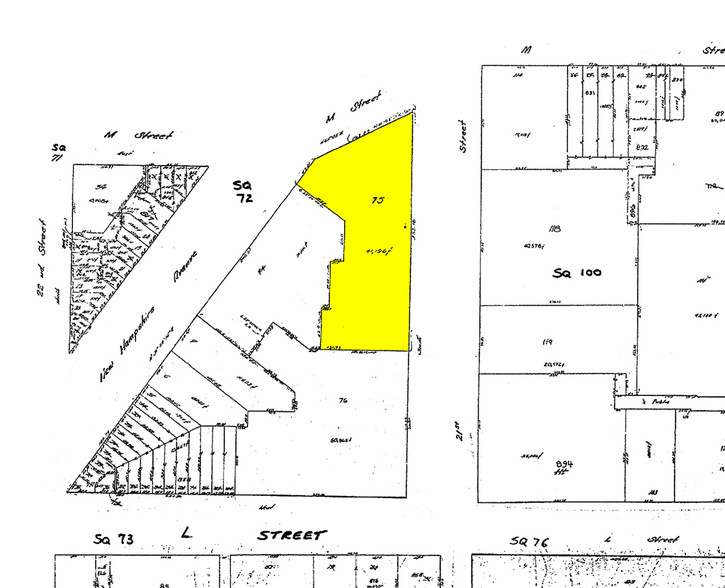 2100 M St NW, Washington, DC à vendre - Plan cadastral - Image 1 de 1