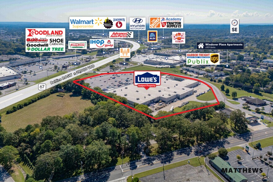 1641 Beltline Rd SW, Decatur, AL à vendre - Photo du bâtiment - Image 3 de 3