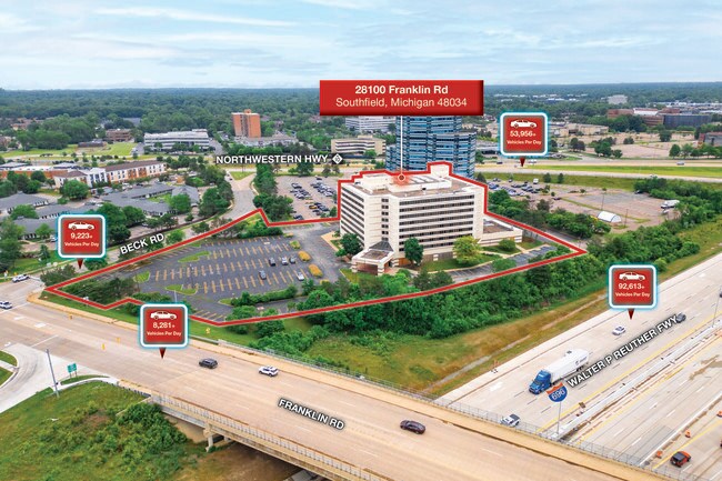 Plus de détails pour 28100 Franklin Rd, Southfield, MI - Services hôteliers à vendre