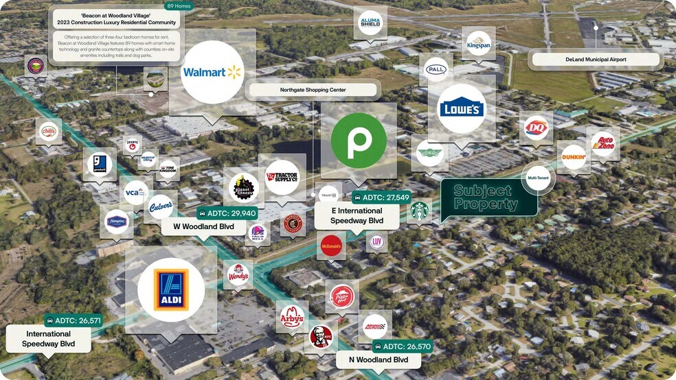 250 E International Speedway Blvd, Deland, FL for sale - Aerial - Image 2 of 2