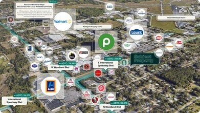 250 E International Speedway Blvd, Deland, FL - AERIAL map view