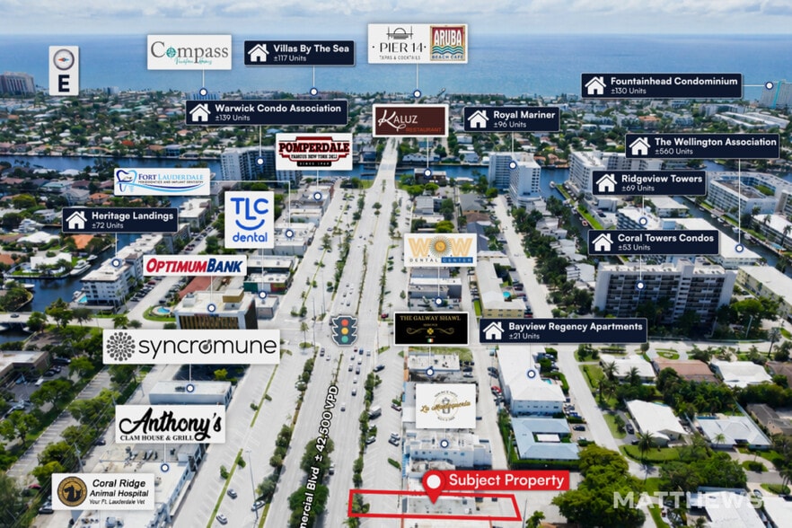 2822 E Commercial Blvd, Fort Lauderdale, FL à vendre - Photo du bâtiment - Image 3 de 14