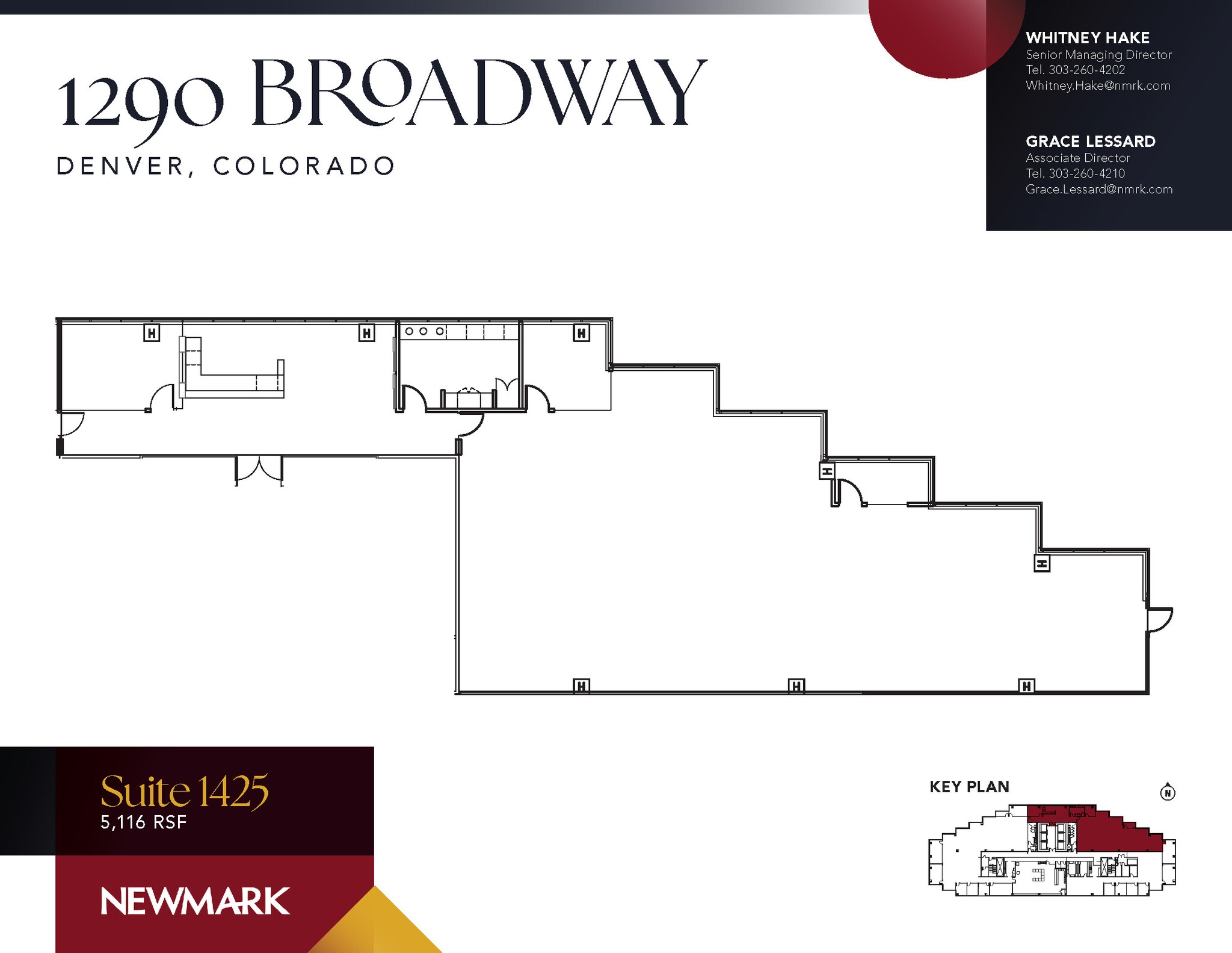1290 Broadway, Denver, CO à louer Plan d’étage- Image 1 de 1
