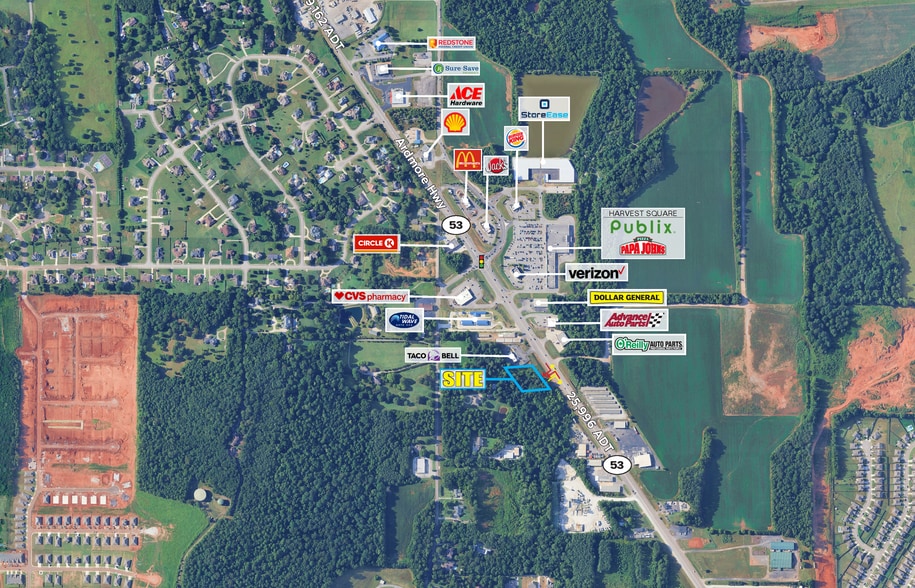 5781 AL-53, Harvest, AL à louer - Aérien - Image 1 de 2