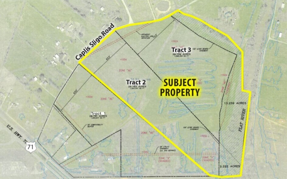 Caplis Sligo Rd. & 71 hwy, Bossier City, LA for sale - Primary Photo - Image 1 of 1