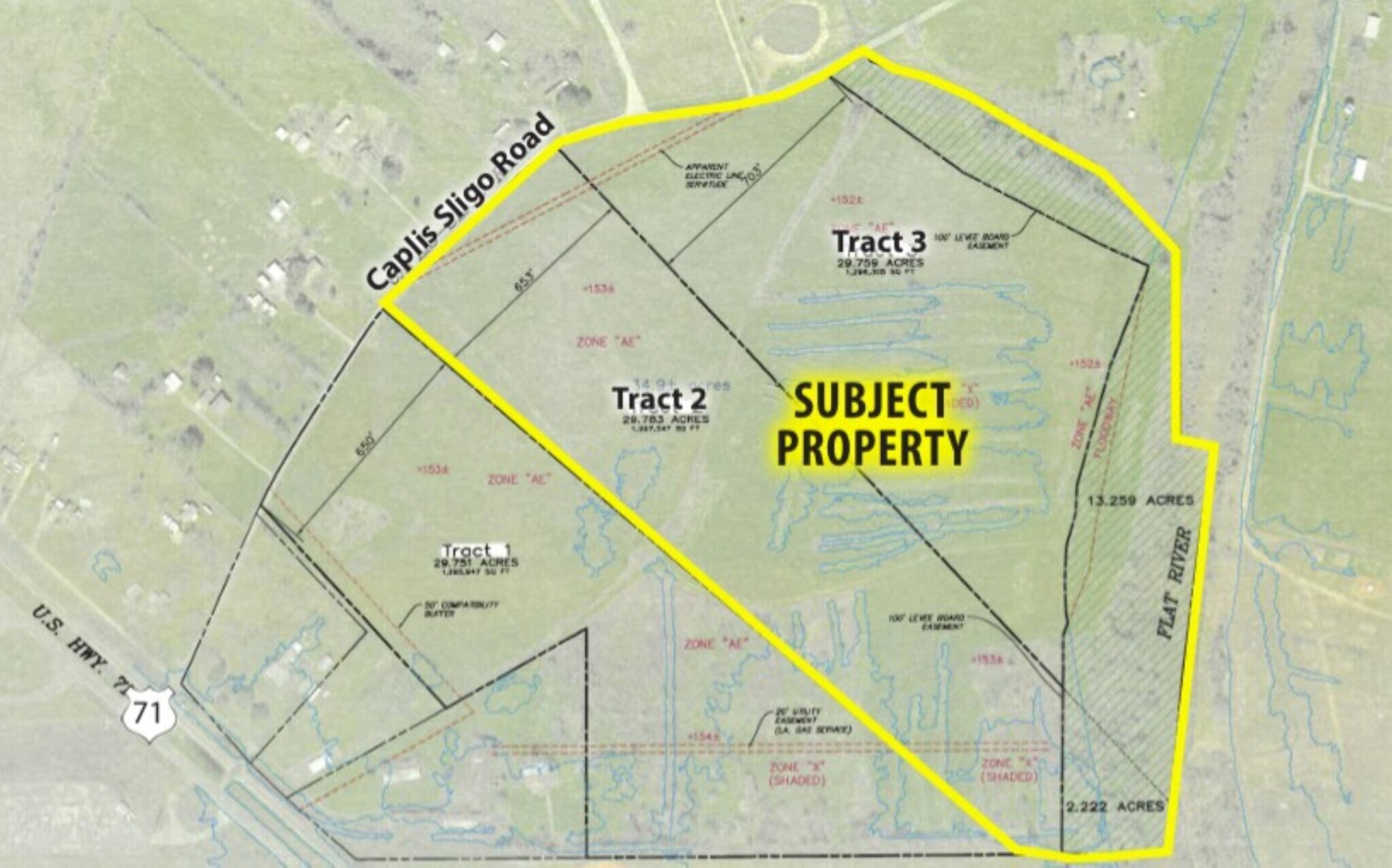Caplis Sligo Rd. & 71 hwy, Bossier City, LA à vendre Photo principale- Image 1 de 2