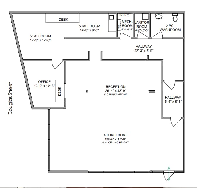 3214 Douglas St, Saanich, BC for lease Floor Plan- Image 1 of 1