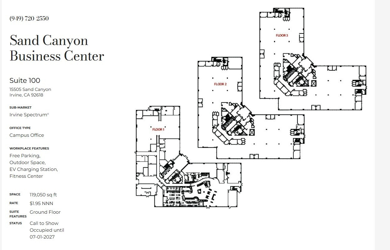 15545 Sand Canyon Ave, Irvine, CA for lease Floor Plan- Image 1 of 1