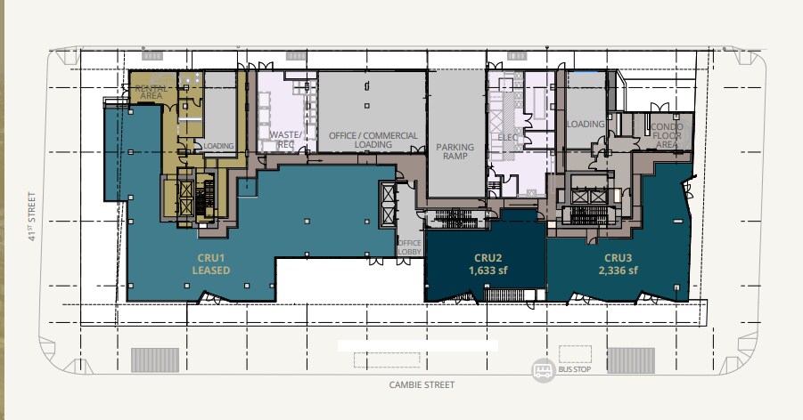 5740 Cambie St, Vancouver, BC for lease Floor Plan- Image 1 of 1