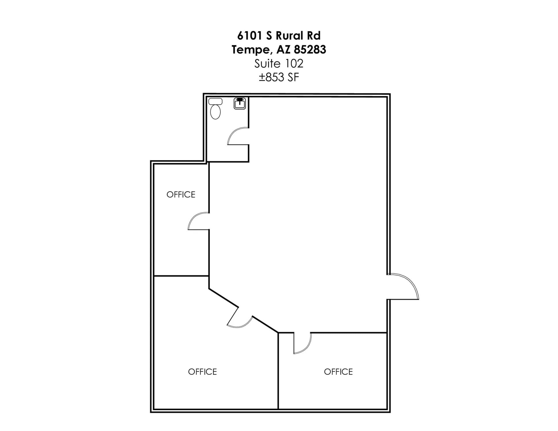 6101 S Rural Rd, Tempe, AZ for lease Floor Plan- Image 1 of 1