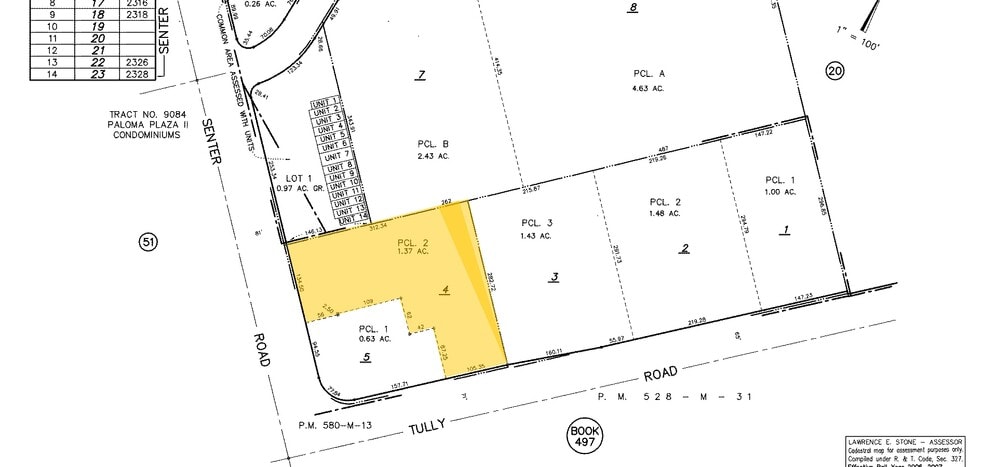 2350-2386 Senter Rd, San Jose, CA for lease - Plat Map - Image 2 of 2