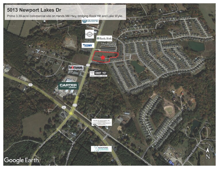 5013 Newport Lakes Drive, Rock Hill, SC à vendre - Aérien - Image 2 de 7