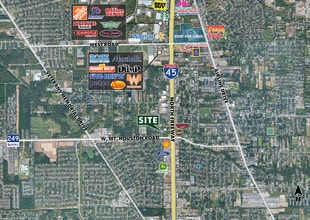 9411 North Fwy, Houston, TX - Aérien  Vue de la carte