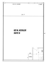 621-633 N Kessler St, Wichita, KS à louer Plan d’étage- Image 2 de 3