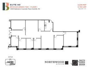 14045 Ballantyne Corporate Pl, Charlotte, NC à louer Plan d’étage- Image 1 de 1