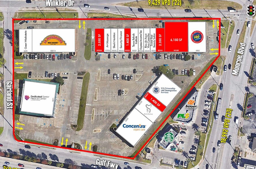 8503 Gulf Fwy, Houston, TX à louer - Photo du bâtiment - Image 2 de 9