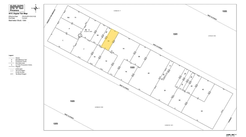 56 W 45th St, New York, NY à louer - Plan cadastral - Image 2 de 29