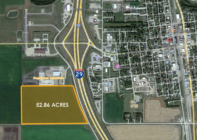 Hillsboro Development Land, Hillsboro, ND for sale - Aerial - Image 2 of 3