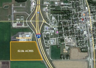 1st St SE & 163rd Ave SE Hillsboro St, Hillsboro, ND - Aerial  map view
