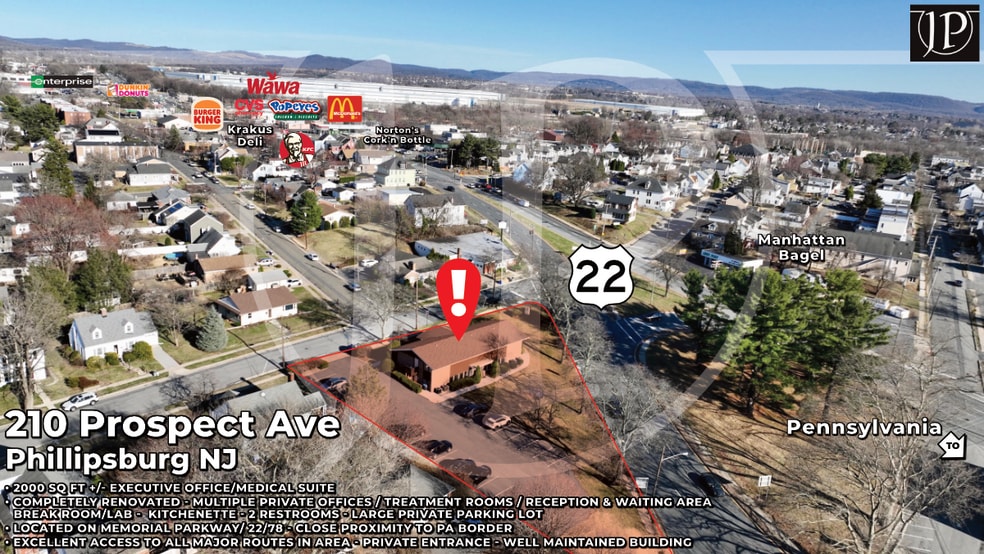 210 Prospect Ave, Phillipsburg, NJ for lease - Building Photo - Image 1 of 39