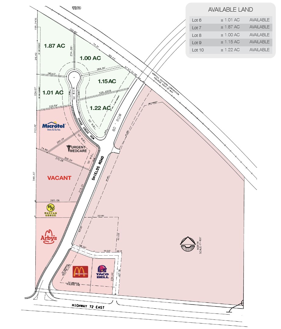 US Hwy 72 E & Shields Rd, Huntsville, AL à vendre Photo du bâtiment- Image 1 de 2